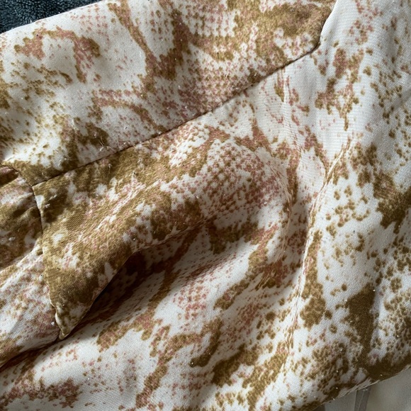 Long sleeve silk snake print dress - Picture 4 of 5